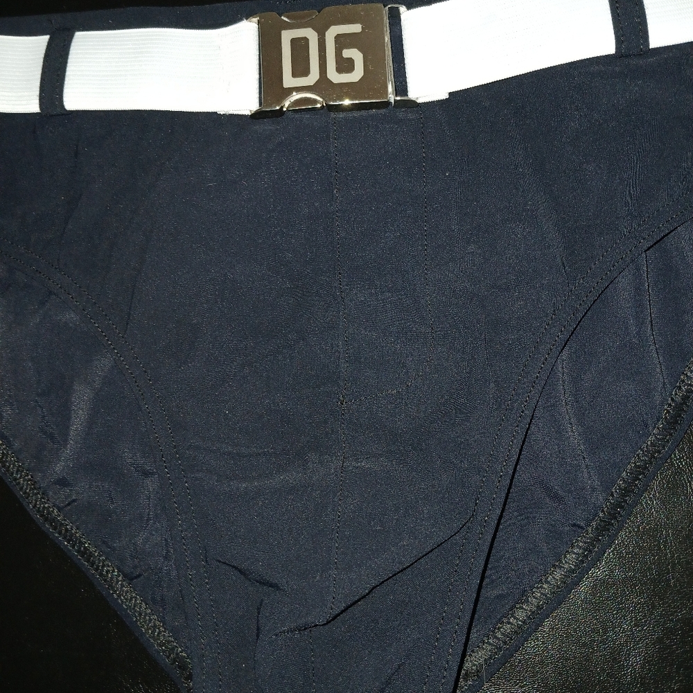 Black and White Swim Briefs with DG Logo - Picture 10 of 10